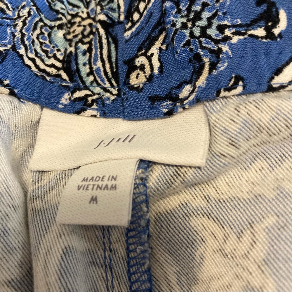 J. Jill Floral Casual Drawstring Shorts M - Picture 6 of 9